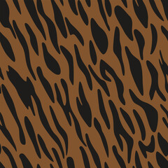 Animal skin texture seamless pattern. Mammals fur wallpaper design