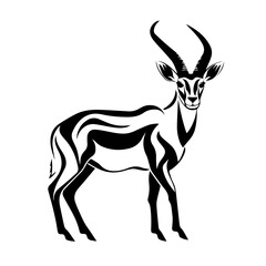 Graceful Antelope Vector Illustration