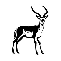 Graceful Antelope Vector Illustration