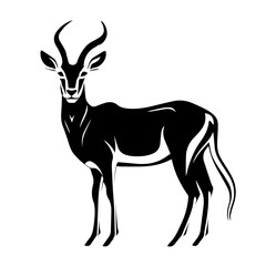 Graceful Antelope Vector Illustration