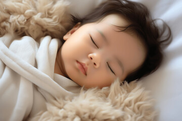 Naklejka premium Bebé durmiendo