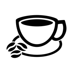 Coffee cup icon. Cup of hot drink, mug of coffee, tea etc. Coffee cup with steam vector icon.