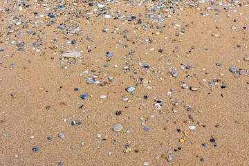 Polished stones on Agios Georgios Beach on the island of Corfu
