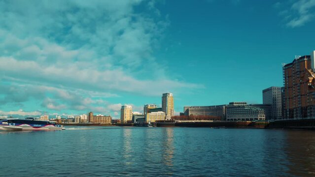 A nonstop first-person view hyperlapse of a Thames boat trip in London, UK, from Greenwich to Tower Bridge.
