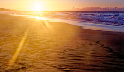 Fuerteventura - Sunset at the Playa de Cofete Canary Islands Spain