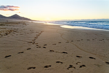Fuerteventura - Sunset at the Playa de Cofete Canary Islands Spain