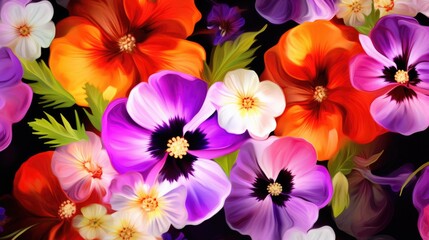 Fototapeta premium background of flowers close-up