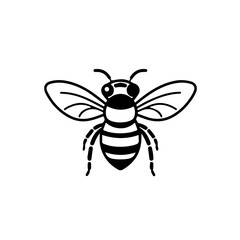 Buzzing Bee Vector Illustration