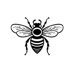 Buzzing Bee Vector Illustration