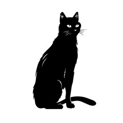 Graceful Cat Vector Illustration