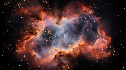 Obraz premium A Nebula Unveiling the Universe's Mysteries