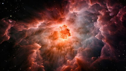  An Interstellar Nebula Where Stars are Born Amidst Cosmic Dust