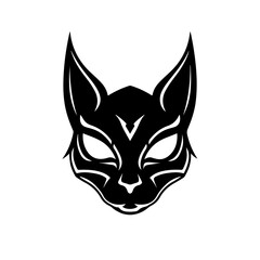 Cat Face Mask Vector Design