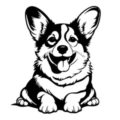 Playful Corgi Vector Illustration