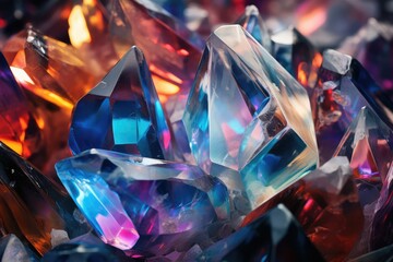 red and blue crystal