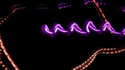 Motion Blur Glow Digital Abstract Background Electronic Music Cover Art Dark Overlay Foto Video Effekt 