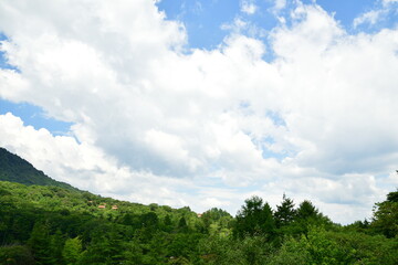 茶臼山リフトからの眺め（愛知県）