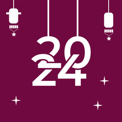 Vector banner, poster, card, logo element, line art illustration of the, Symbol of 2024 on the Chinese Lunar calendar, isolated. Green Dragon, Chine Calendar.