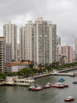 Skyline in Santos Brasil ,south america