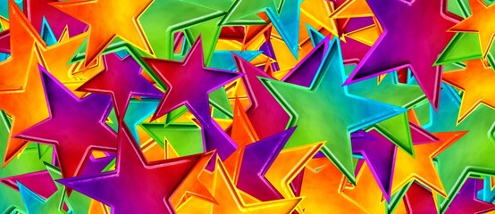 colorful stars abstract background illustration 