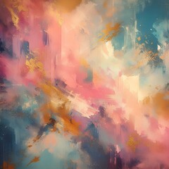 Abstract Colourful Watercolour Pattern Background