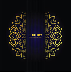 
Luxury golden Mandala Background Design Circular style ornament decoration