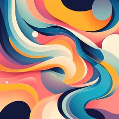 Abstract Colourful Watercolour Pattern Background