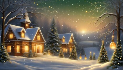 Christmas 3d Illustration Background