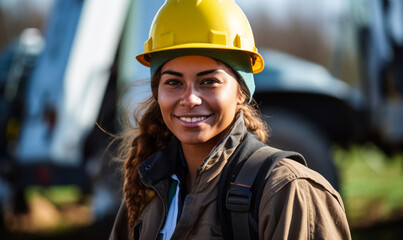 Innovative Environmental Engineer Implementing Strategies for Ecological Hazard Control.