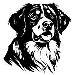 Loyal Dog Vector Illustration