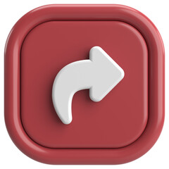 Share button. Share icon. 3D illustration.