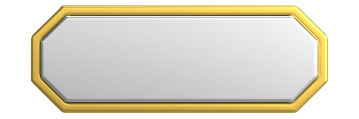 3D button. Empty button. 3D illustration.