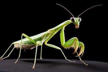 Green fauna closeup animal wildlife mantis predator macro nature insect bug