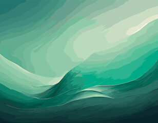 Tranquil abstract backdrop with a gradient from seafoam green to turquoise, evoking a sense of calm and relaxation.
