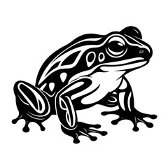 Playful Frog Vector Illustration