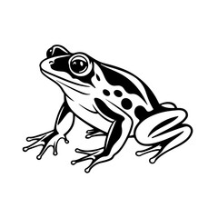 Playful Frog Vector Illustration