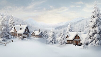 Fototapeta na wymiar Create a visually captivating product photo for a European winter collection.