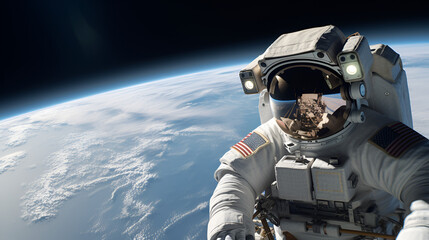 astronaut in space