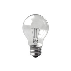 light bulb isolated on transparent background background ,lightbulb png ,generative ai