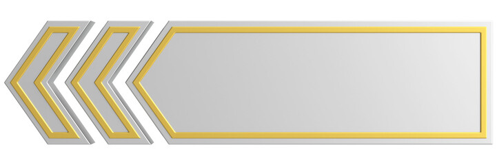 Previous button. Back button. 3D illustration.