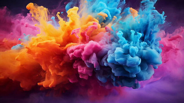 Colorful Smoke explosion