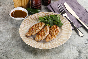 Grilled turkey breast fillet steak