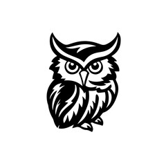 Charming Owl Icon Vector Illustration