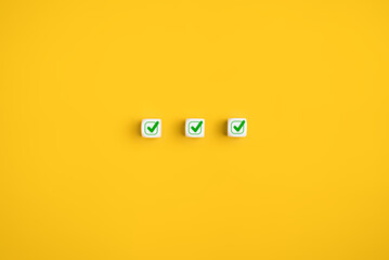 Checklist icon for successful target goal business management, Business strategy planning management, Business process and workflow development, Survey and quality control assessment - obrazy, fototapety, plakaty