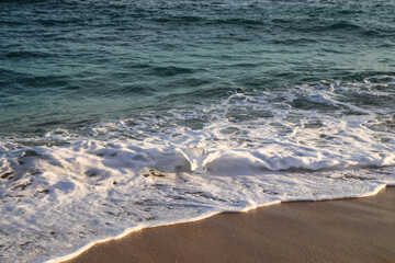 Paisaje de la orilla del mar