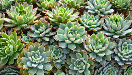 many green succulents - Powered by Adobe