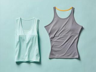 Woman fitness suit mockup, 3D woman fitness suit mockup presentation, female gym and sport suit mockup, ai genereated photo