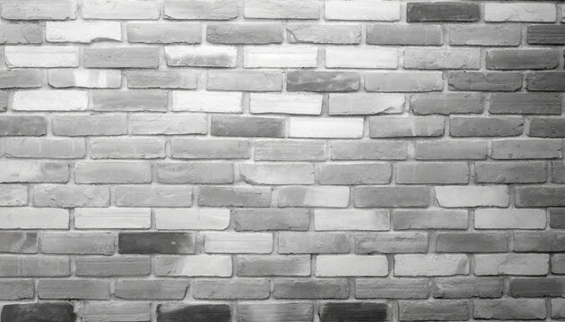 Fototapeta white and grey brick wall texture background with space for text white bricks wallpaper home interior decoration architecture concept background for sad hopeless and despair concept