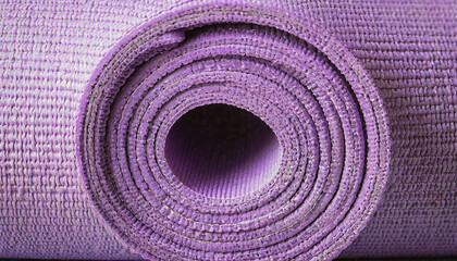 Fototapeta na wymiar purple yoga mat texture background