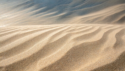 Fototapeta na wymiar full frame with fine sand on the beach and background texture